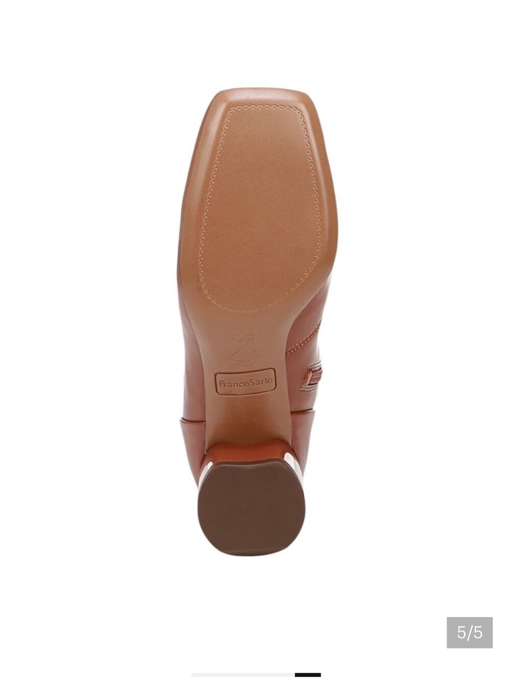 NEW Franco Sarto Women's Novara Over the Knee Square Toe Boots Brown Size 8M - Picture 5 of 5